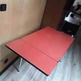 Vintage red formica table