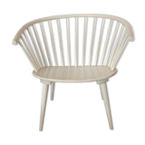 Scandinavian armchair in white wood