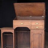 Trade furniture: magnificent oak counter from the late 19th / early 20th century