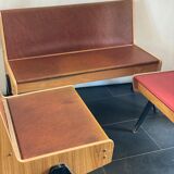 Trio of vintage EKA Wohnmobel benches