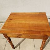 Cherry wood side table and small desk