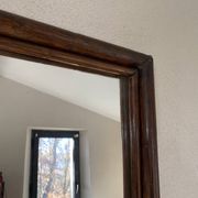Miroir bois 37x60 cm, années 80