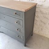 Large solid oak chest of drawers