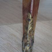 Paire de 2 chevets-louis xv-marqueterie-2 tiroirs-marbre rose