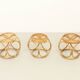 Set of three 1970s rattan stools, Spain.