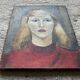 Portrait sur toile ancien, Tissier