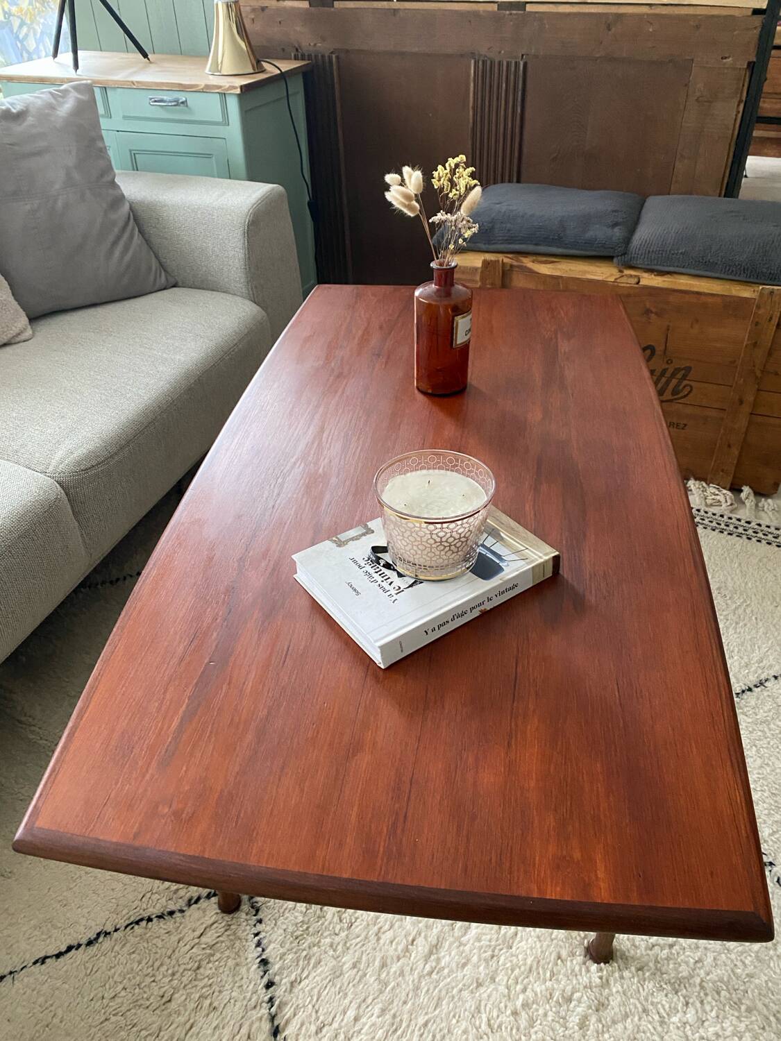 Vintage teak coffee table