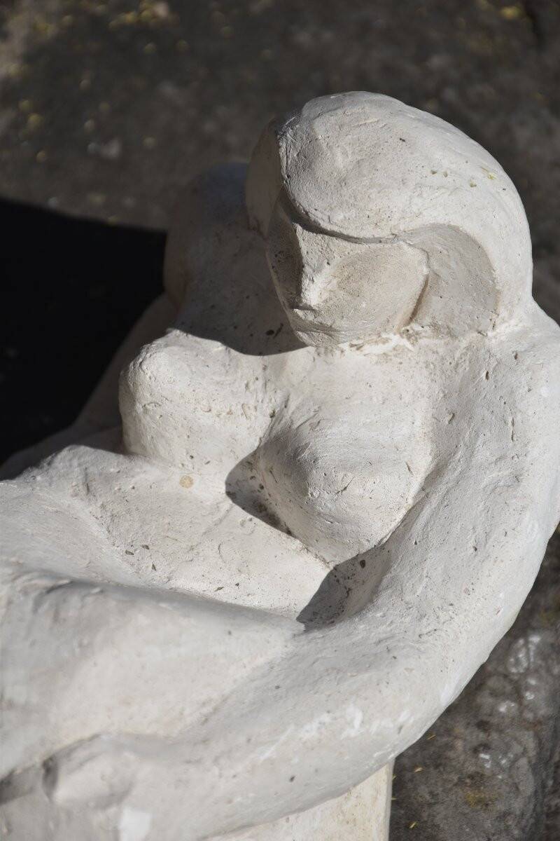 French school (monogrammed MB), Reclining nude woman (circa 1950)
