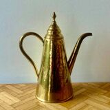 Brassware coffee maker - hammered copper Maudoux Dinant - Mid-century