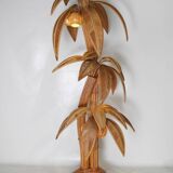 Large "coconut/palm" lamp in rattan