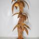 Large "coconut/palm" floor lamp in rattan