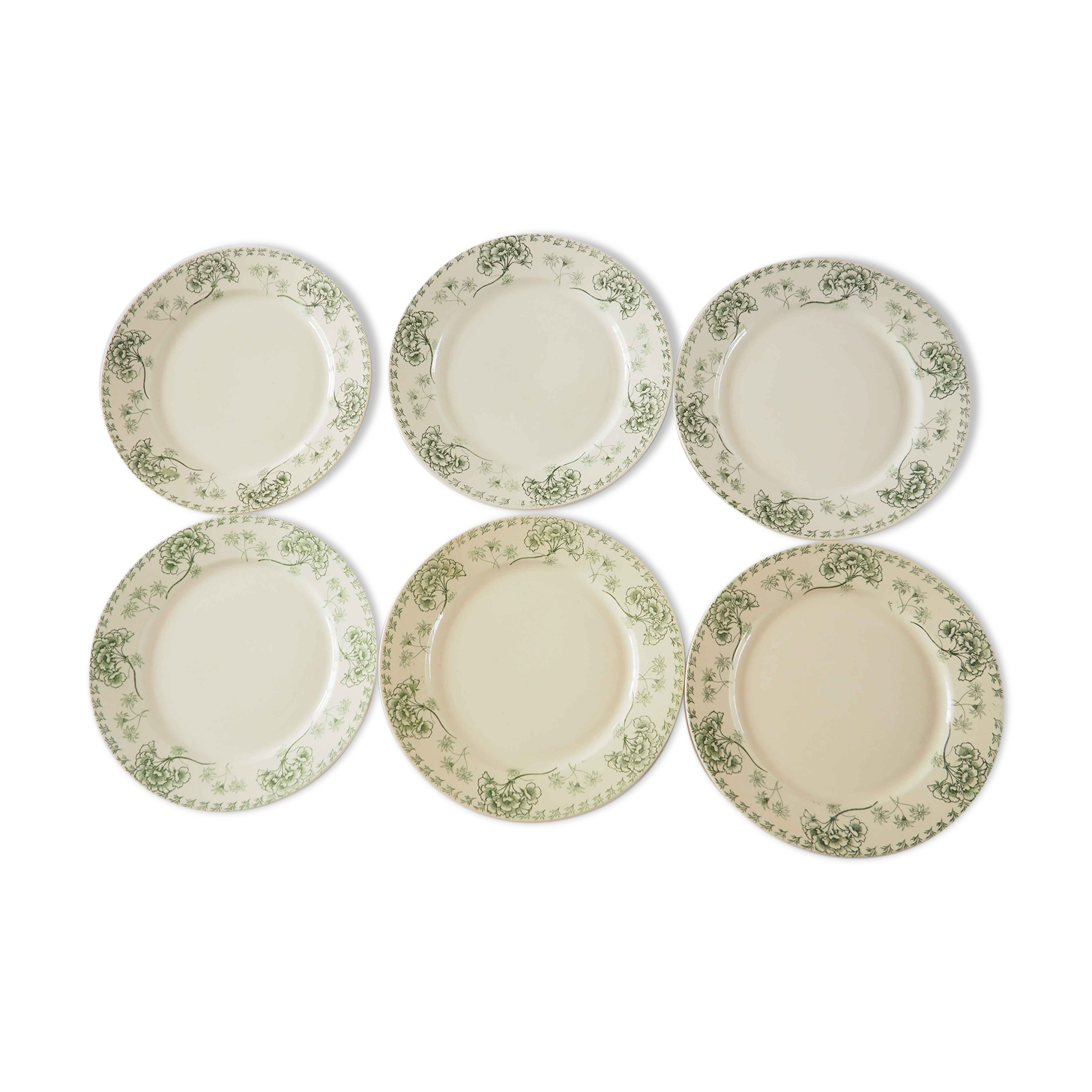 6 plates Terre de Fer Palmyra