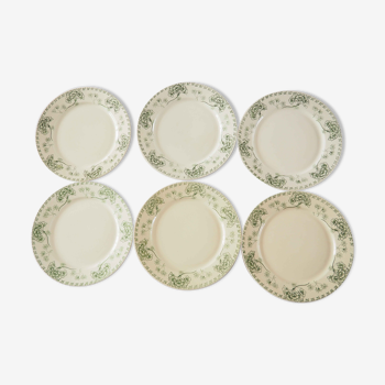 6 assiettes Terre de Fer Palmyre