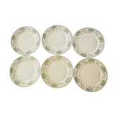 6 assiettes Terre de Fer Palmyre
