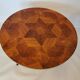 Round tripod coffee table compass foot