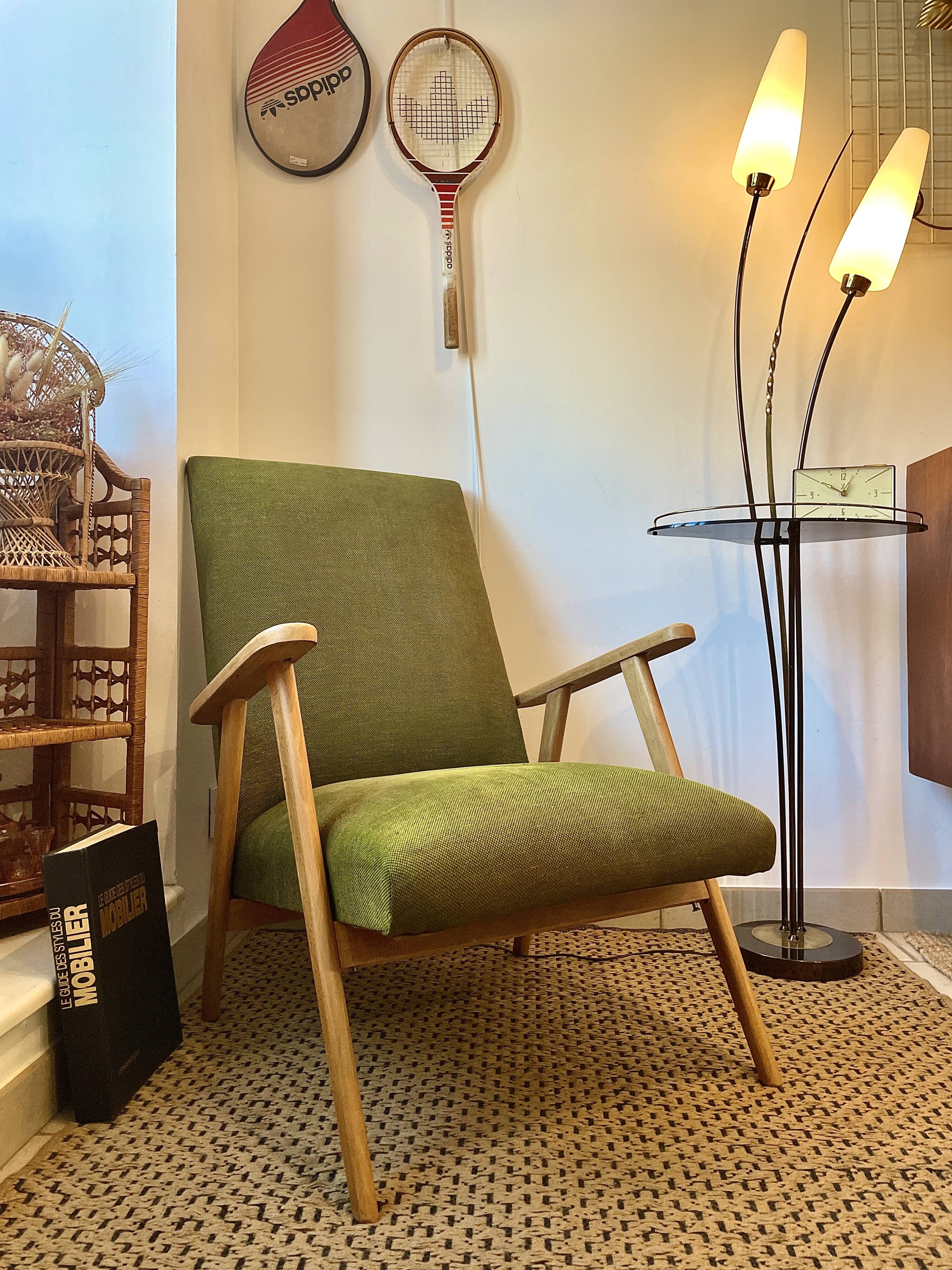 Fauteuil scandinave vintage années 50/60