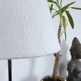 Tripod floor lamp 50s lampshade wool buckle