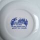 Vintage blue soup plates