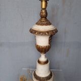 Medicis lamp carved polychrome wood ep 1940