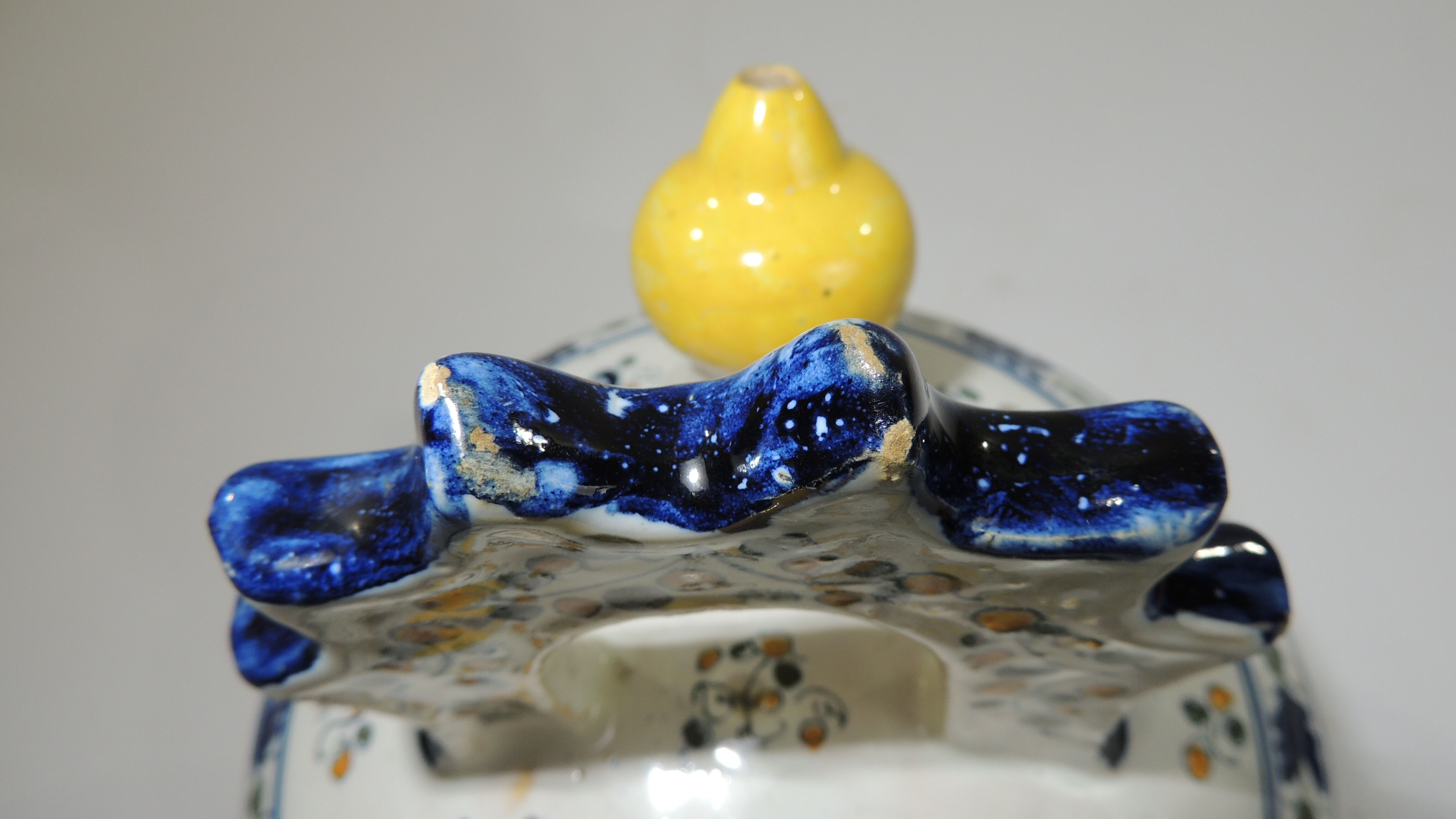 Gargoulette/Glazed terracotta jug/vintage/pitcher