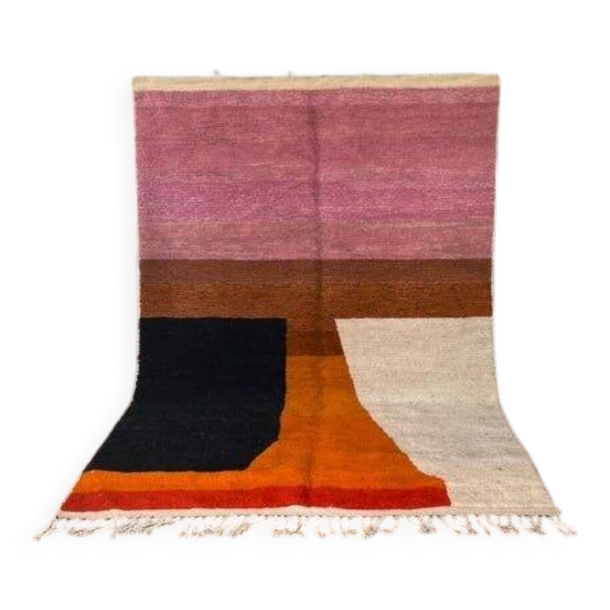 Berber rug in natural wool, handwoven, size 2/3 m.