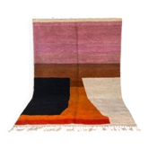 Tapis berbère en laine naturelle tissé main taille 2/3 m