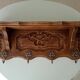 1930s oak wall coat rack