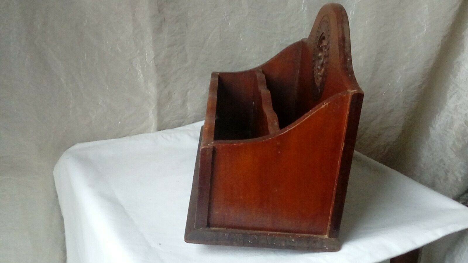 Vintage breton decor wooden mail holder