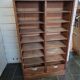 Double oak curtain file cabinet