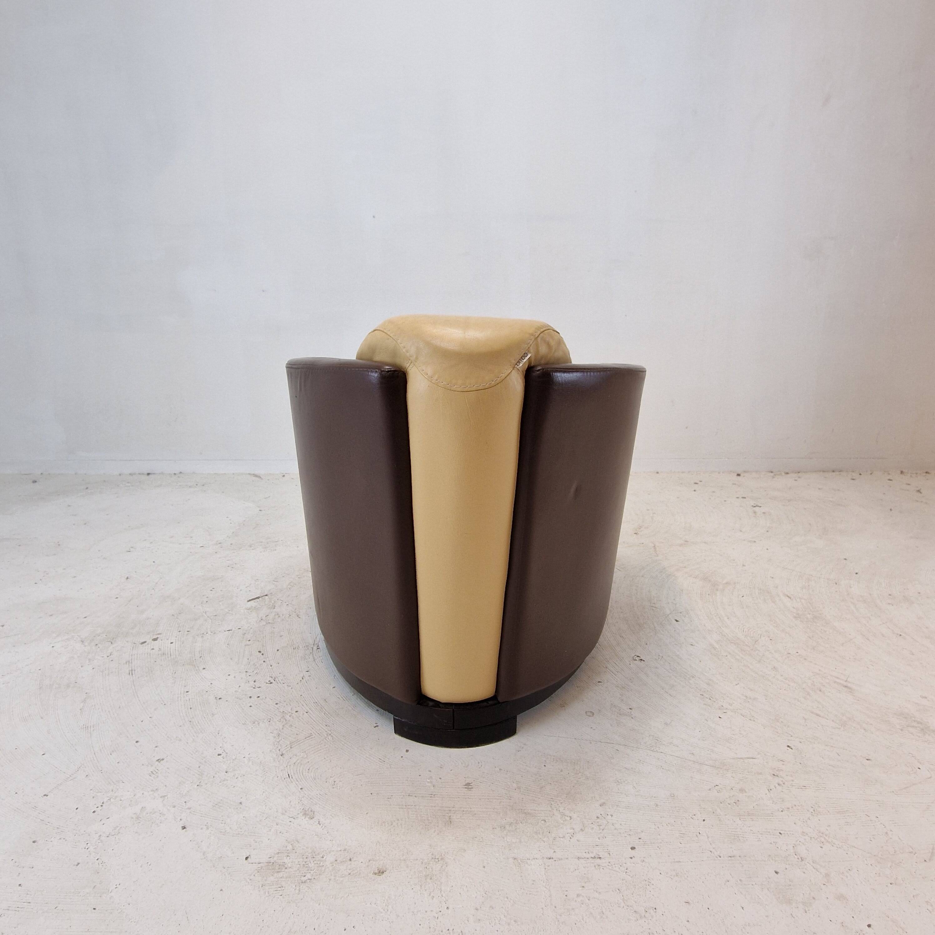 Set of 2 Calia Club or Lounge Chairs, Italy 1980's