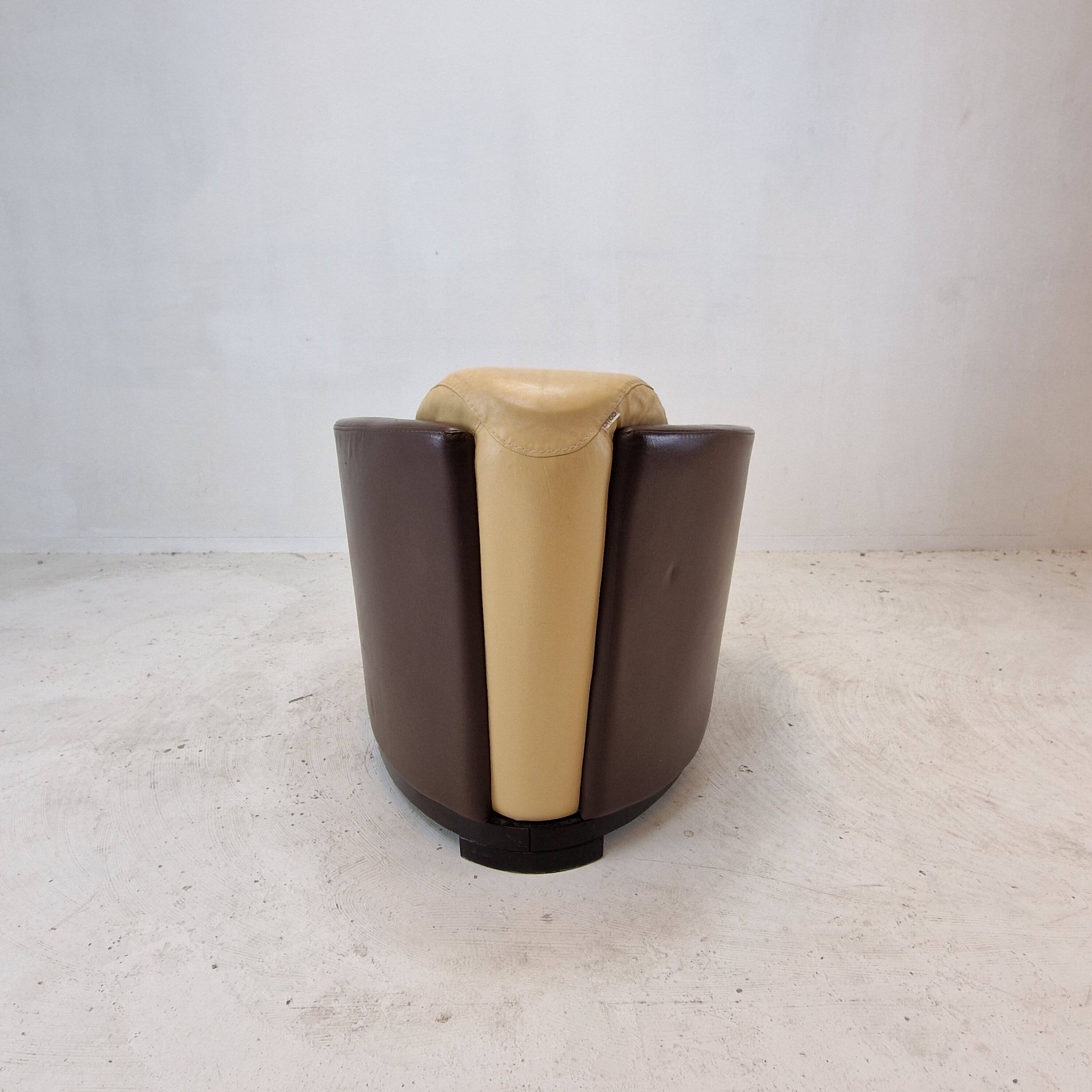 Set of 2 Calia Club or Lounge Chairs, Italy 1980's