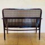 Art Nouveau style bench - Jacquard fabric