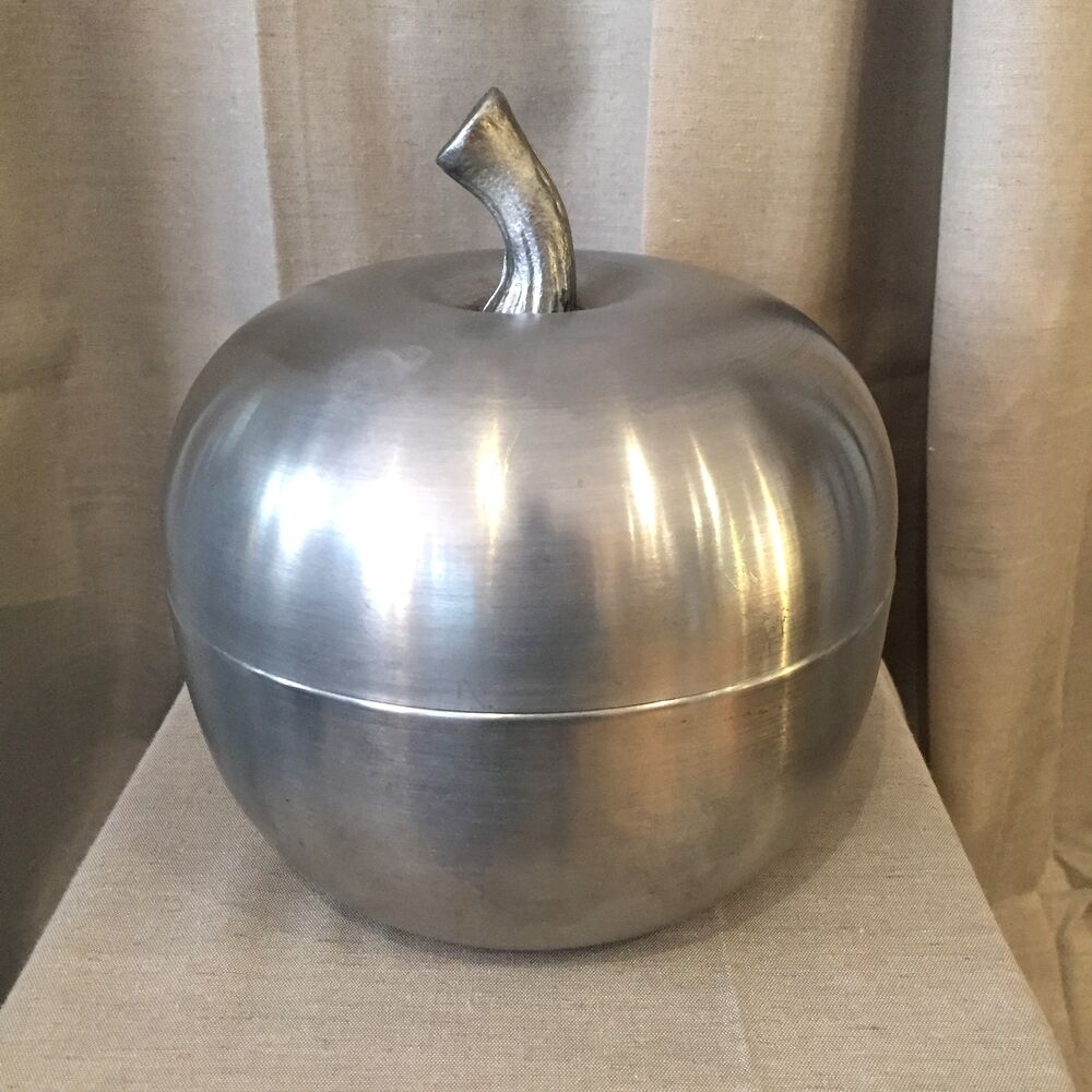 Seau à glacons en alu design italien vintage