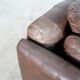 Mid-century patchwork leather sofa in the style of De Sede, 1970s
