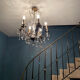 Grapevine chandelier NINETEENTH bronze and crystal