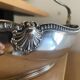 Silver-plated metal basket with Phenix silver hallmarks