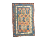 Antique shirvan caucasus rug 125x190 handwoven wool geometric tribal bo