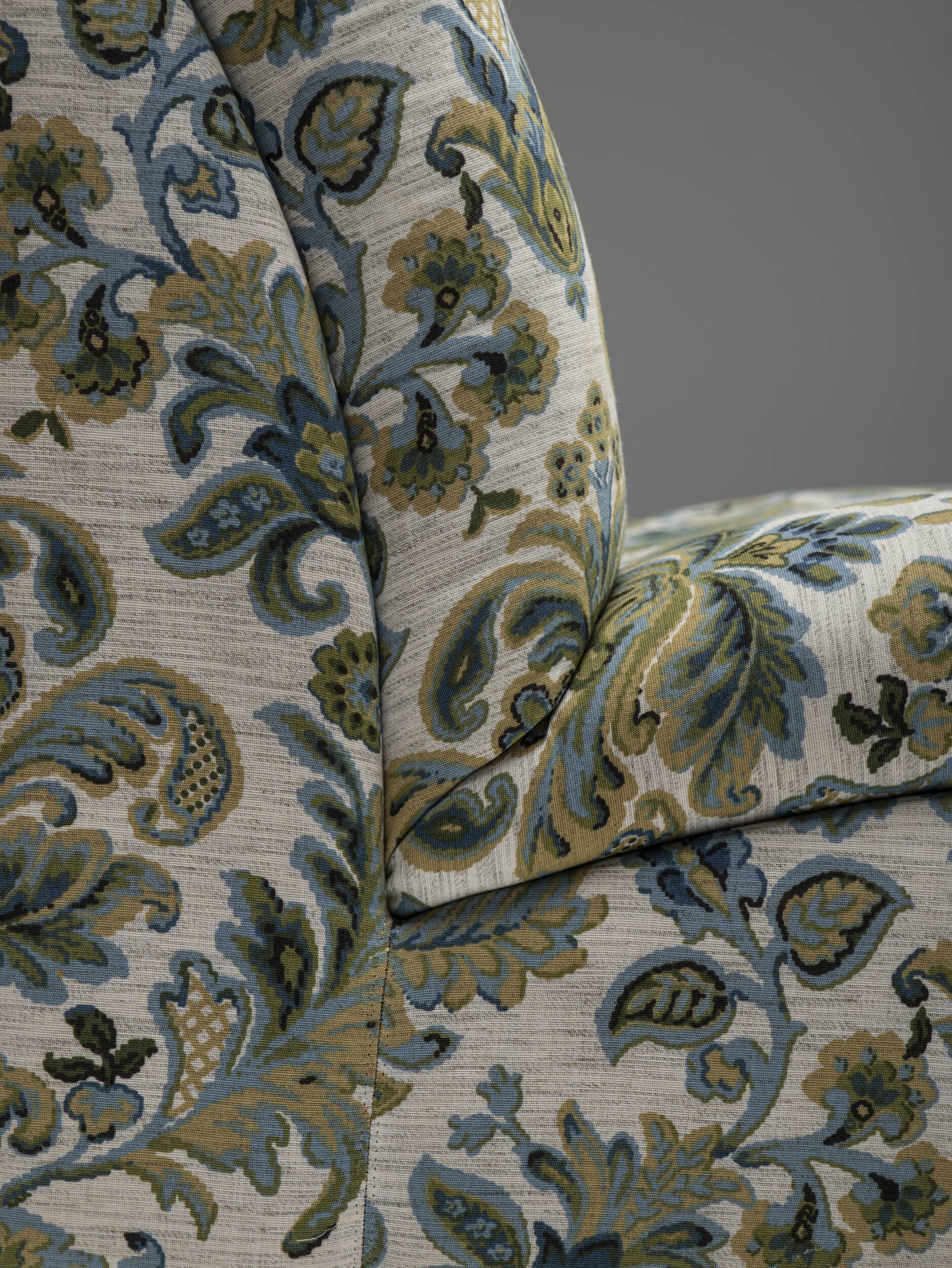 Fauteuil fleuri du milieu du siècle, Italie, années 1960