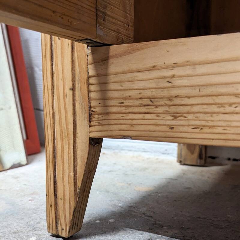 Parisian sideboard in raw wood