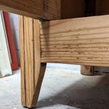 Parisian sideboard in raw wood