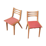 Chaises compas vinatge