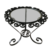 Old black metal table