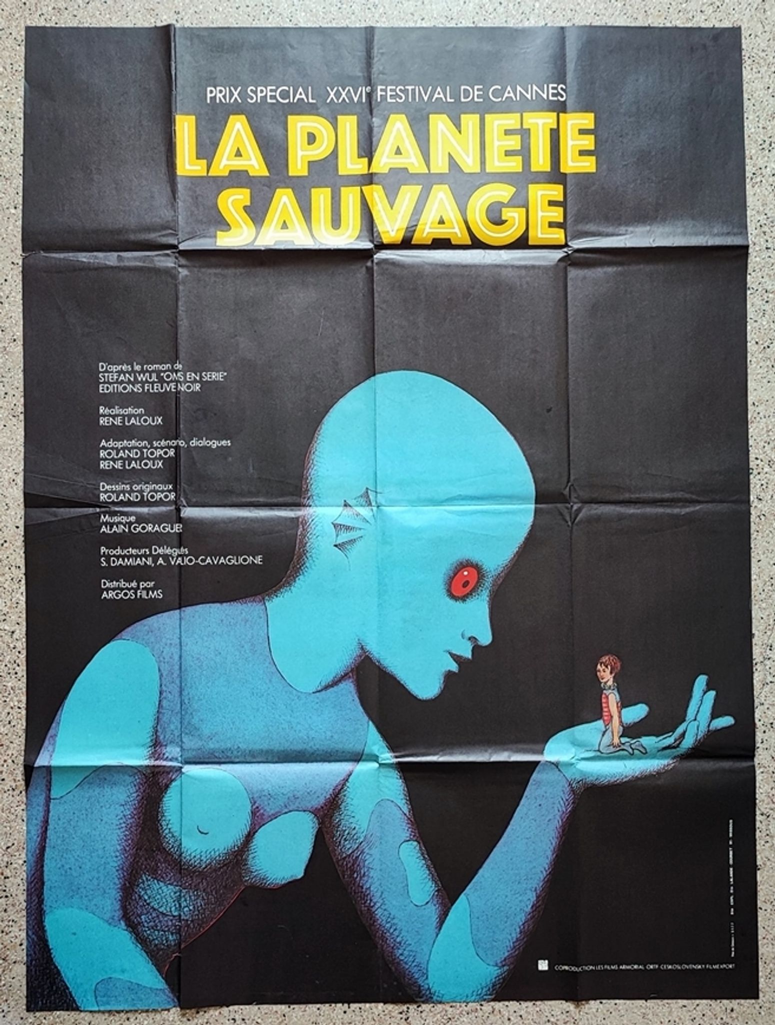 original poster of 1973 the wild planet roland Topor René Laloux