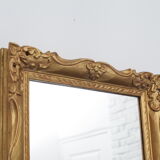 Gilded wooden mirror with leaf