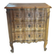 Small Provençal jump commode in light wood in Louis XV style.