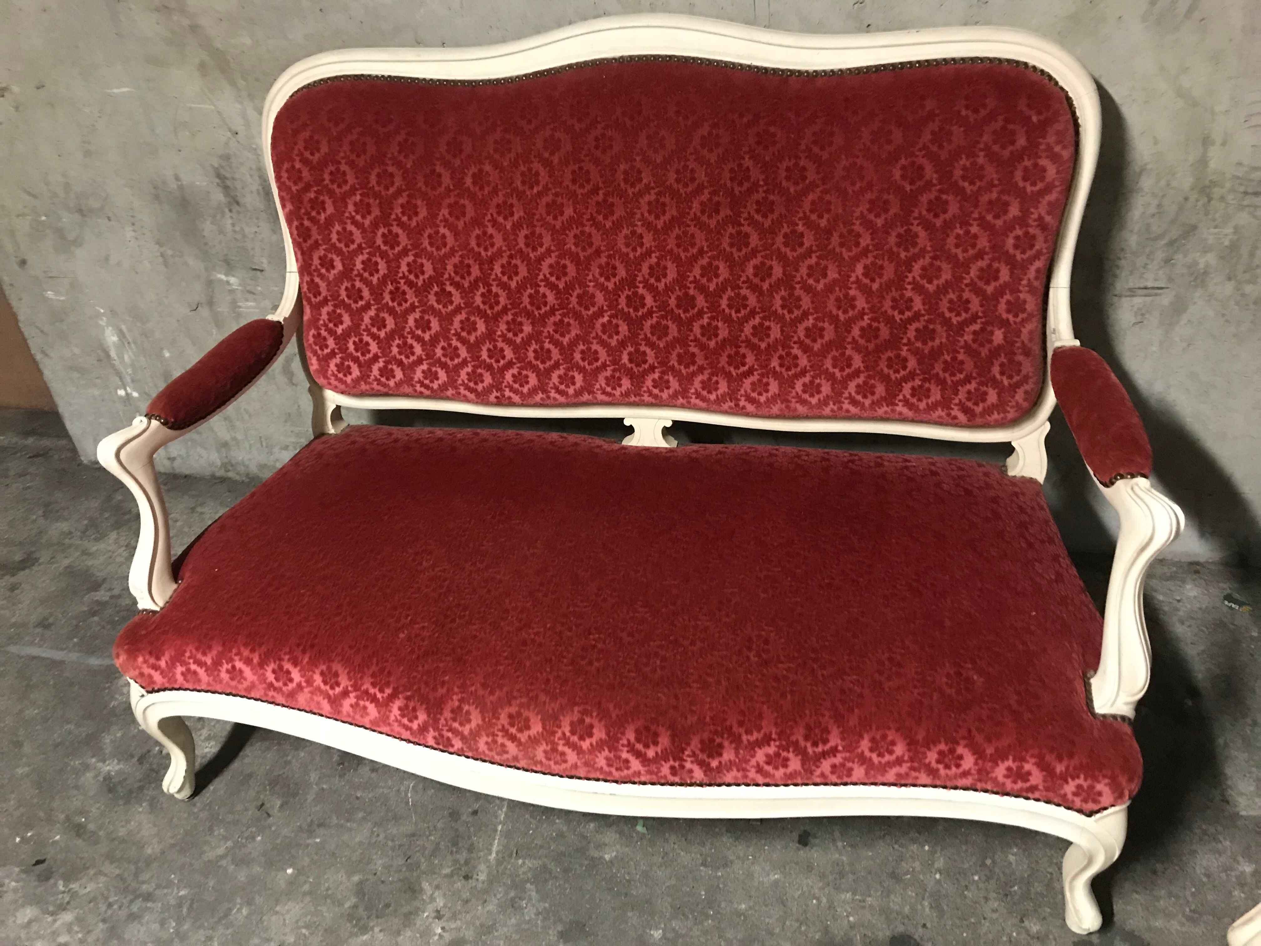Sofa and chair Louis XV