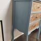 Small carved wood chest of drawers