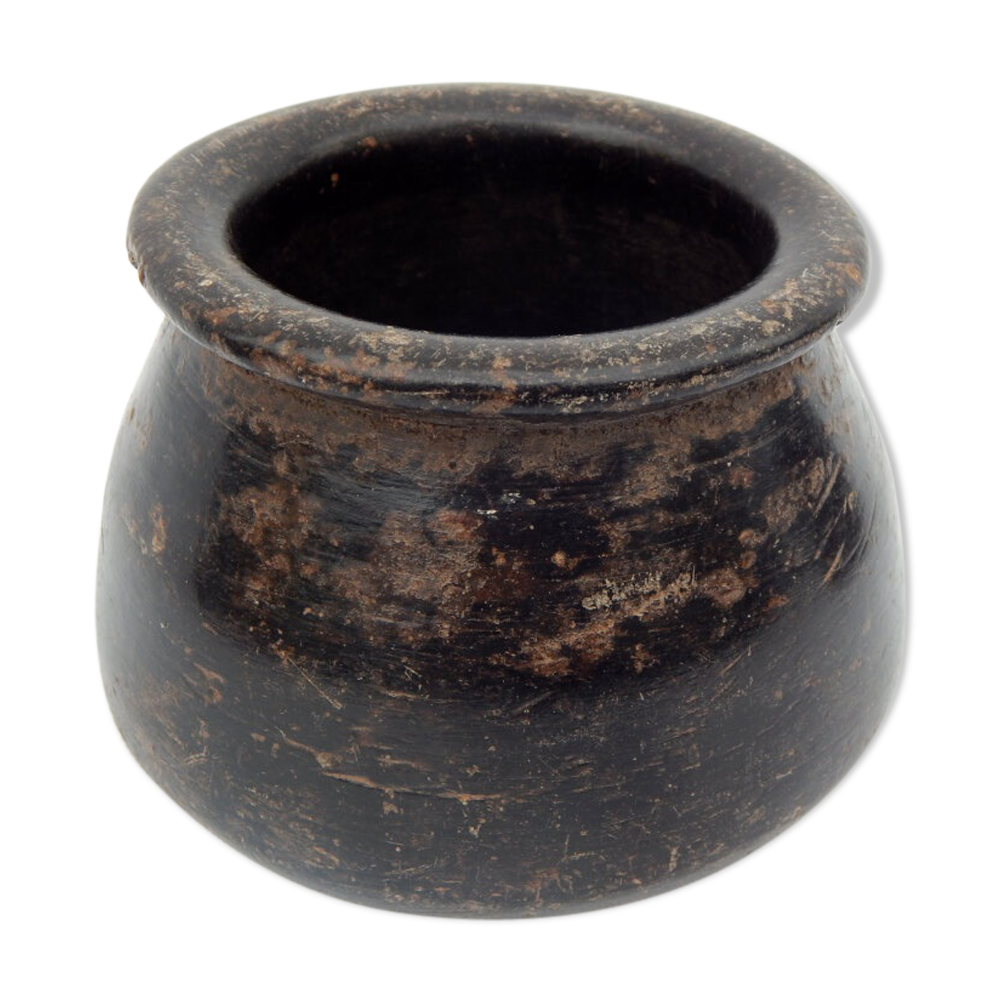 Stone pot antique mortar empty pockets stone pot India