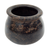 Stone pot antique mortar empty pockets stone pot India