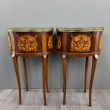 Paire de tables de chevet style louis xv, fin xixe siècle
